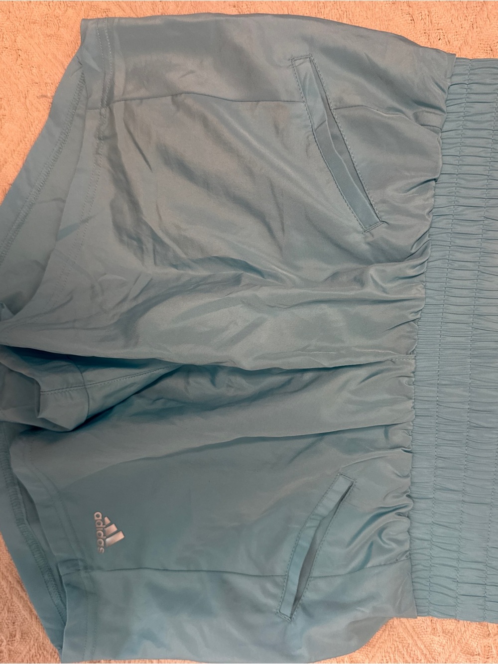adidas Women’s S Light Blue Athletic Shorts